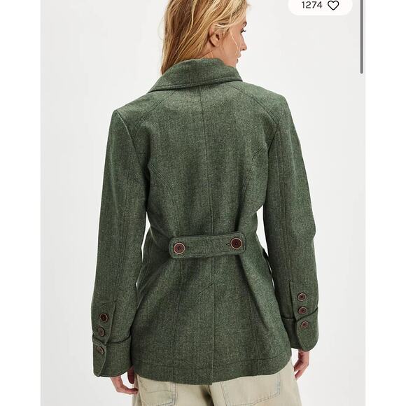 Free People Renaux Officer Jacket Size XS - Picture 2 of 9